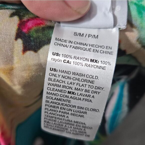 Chicos Tropical-Print Ruana Wrap Size Small/medium - Picture 7 of 10